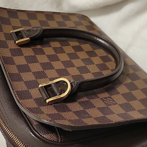 Authentic Louis Vuitton Damier Ebene Triana Shoulder Bag Tote Handbag - Picture 16 of 16